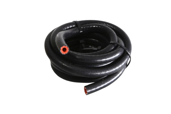 Siliconen slang 3m Pk-6mm vacuümbuis verstevigd-zwart *minder flexibel dan TS-HVR0603-BK*